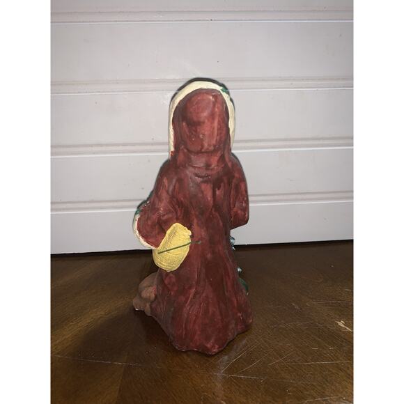 Christmas Santa Claus Figurine Deer Tree Basket - Picture 3 of 6